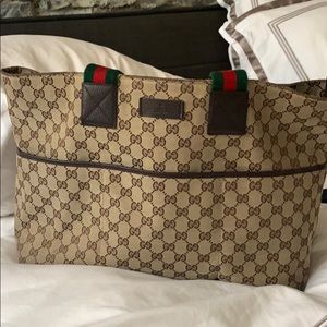 Gucci canvas tote